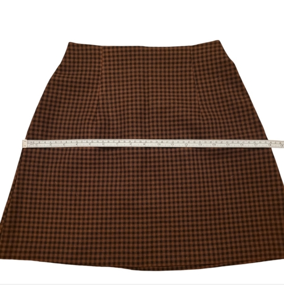 All that Jazz VINTAGE 80's/90's Checkered Print Grunge Mini Skirt, Size 7/8 - Picture 5 of 7